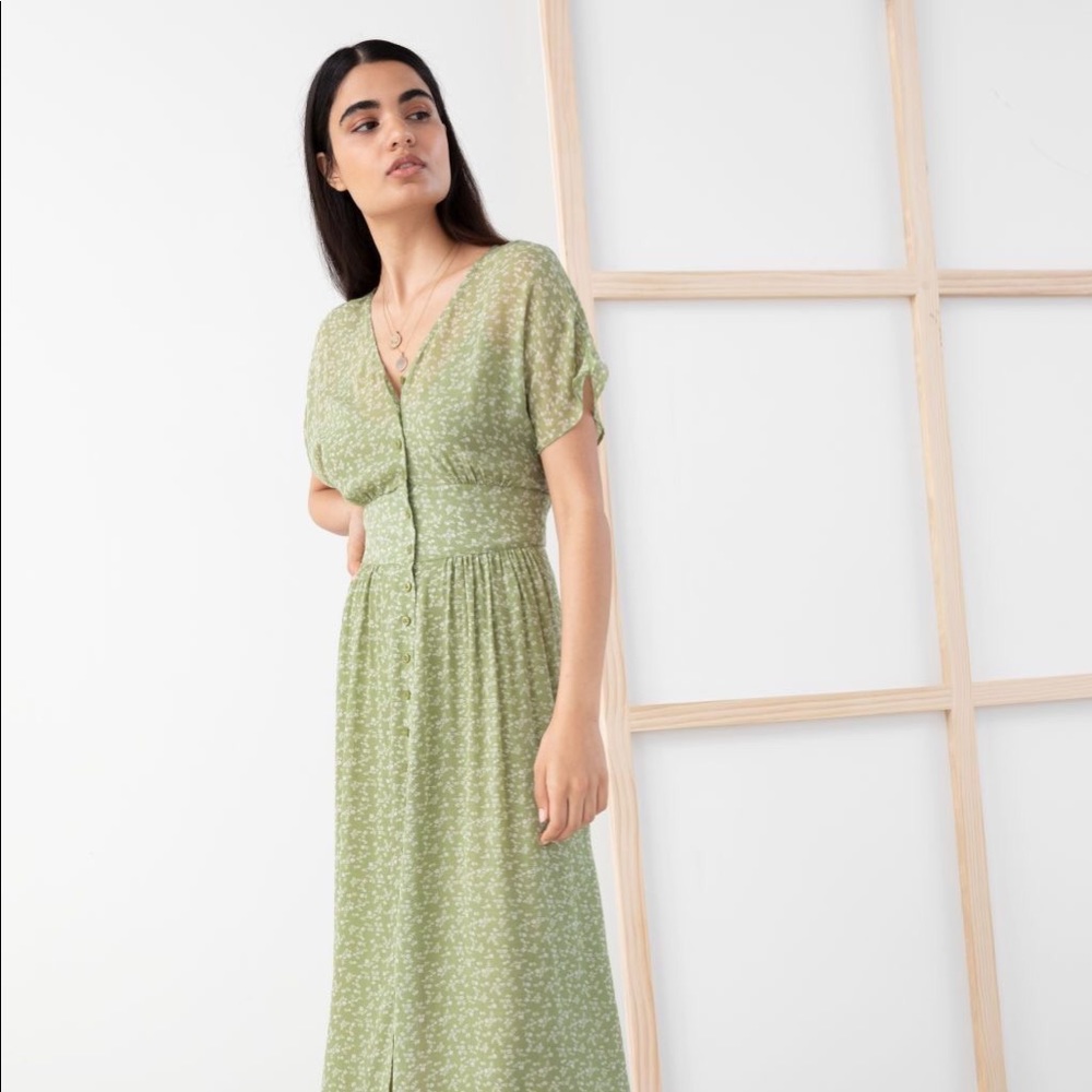 Other Stories pistachio maxi dress